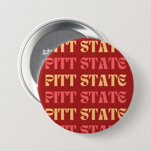 Red Pitt State Pitt State Game Day Button (Voorkant /achterkant)