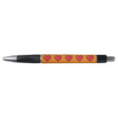 Red Pixel Heart Pattern Pen (Voorkant)