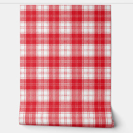 Red Plaid Behang