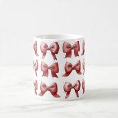 Red plaid Bow Coffee/Tea Mug Koffiemok (Center)