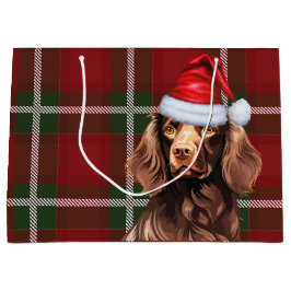 Red Plaid Boykin Spaniel Hondenliefhebber Vakantie Groot Cadeauzakje