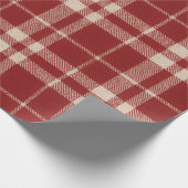 Red Plaid Cadeaupapier (Hoek)