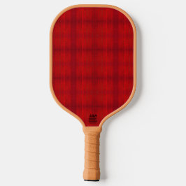 "Red Plaid" (carbon fiber) Pickleball Paddle
