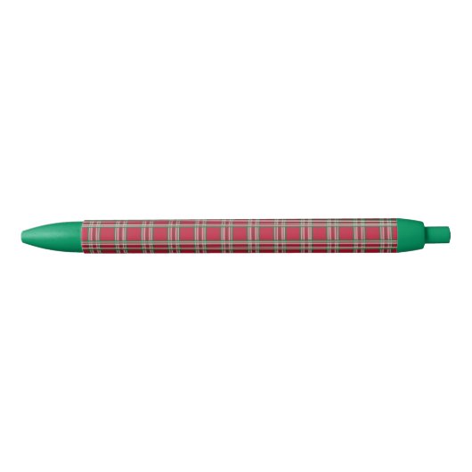 Red Plaid Christmas Holiday Teacher's Pen Gift (Voorkant)