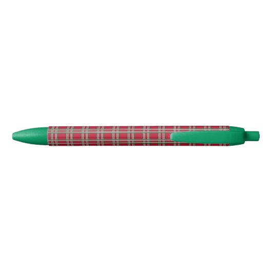 Red Plaid Christmas Holiday Teacher's Pen Gift (Achterkant)