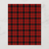 Red Plaid | Corporate Holiday Party uitnodiging (Achterkant)