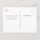 Red Plaid Custom Horizontal Photo Christmas  Feestdagenkaart (Achterkant)