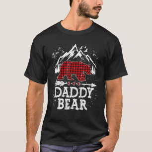Red Plaid Daddy Beer Kerst Pyjama Matching T-shirt