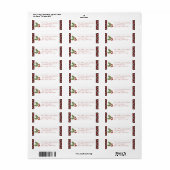 Red Plaid en Holly Etiket (Full Sheet)