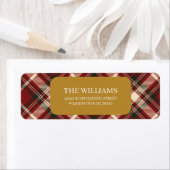 Red Plaid  Etiket (Insitu)