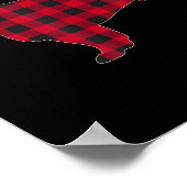 Red Plaid French Bulldog Dog Lover Matching Christ Poster (Hoek)