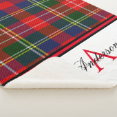 Red Plaid gepersonaliseerd Sherpa Deken (3/4)