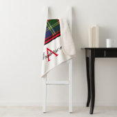 Red Plaid gepersonaliseerd Sherpa Deken (In situ)