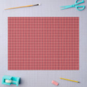 Red Plaid Gift Wrap Tissuepapier (Craft)