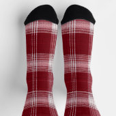 Red Plaid Holiday Socks – Warm Christmas Vibes Sokken (Top)