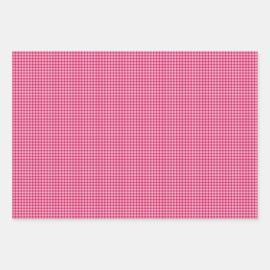 Red Plaid Inpakpapier Vel (Voorkant 2)