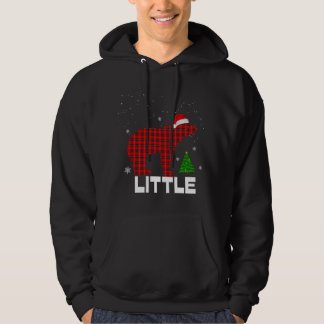 Red Plaid Little BearMatching pyjama familie Hoodie