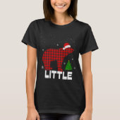 Red Plaid Little BearMatching pyjama familie T-shirt (Voorkant)