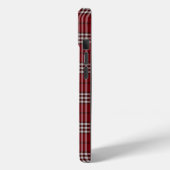 Red Plaid monogram Case-Mate iPhone Case (Achterkant / Links)