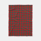 Red Plaid Naughton MacNaughton Tartan Fleece Deken (Voorkant)