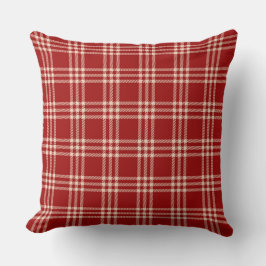 Red plaid pattern kussen