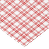 Red Plaid Print Tafelkleed (Gekanteld)