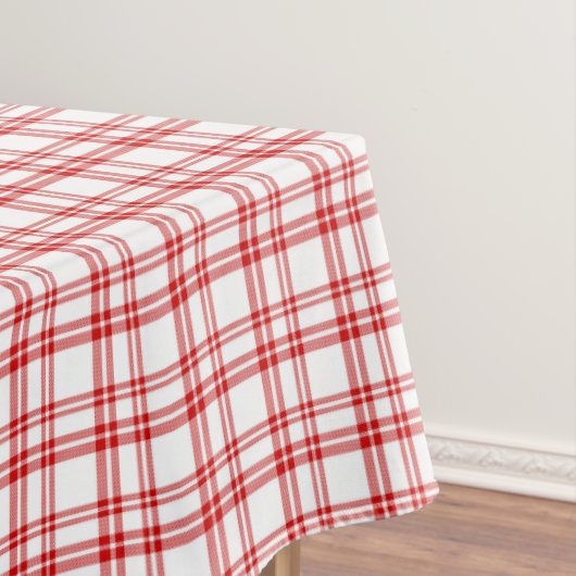 Red Plaid Print Tafelkleed (Voorbeeld)