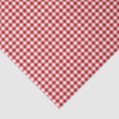 Red Plaid, Red Gingham Tissuepapier (Detail)