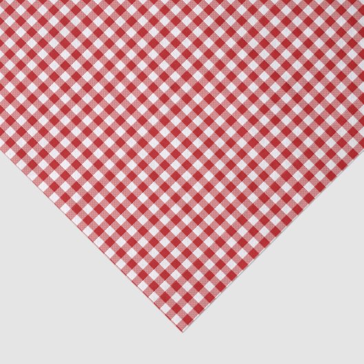 Red Plaid, Red Gingham Tissuepapier (Detail)