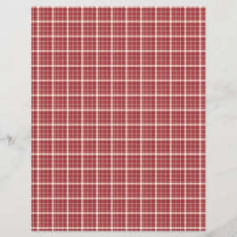 Red Plaid Scrapbook Papier