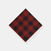 Red Plaid Servet (Hoek)