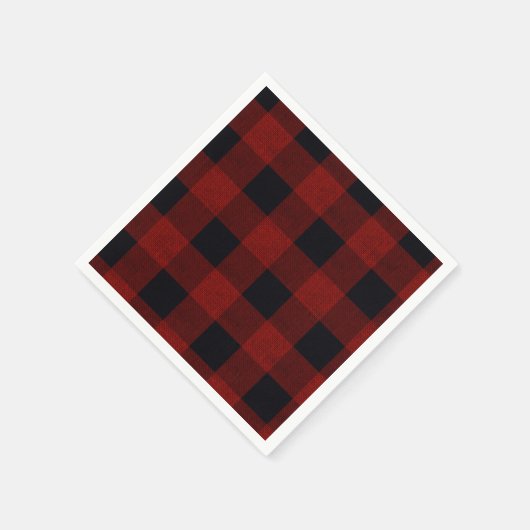Red Plaid Servet (Hoek)