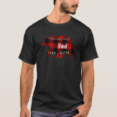 red plaid Stepfather bear buffalo matching family T-shirt (Voorkant)