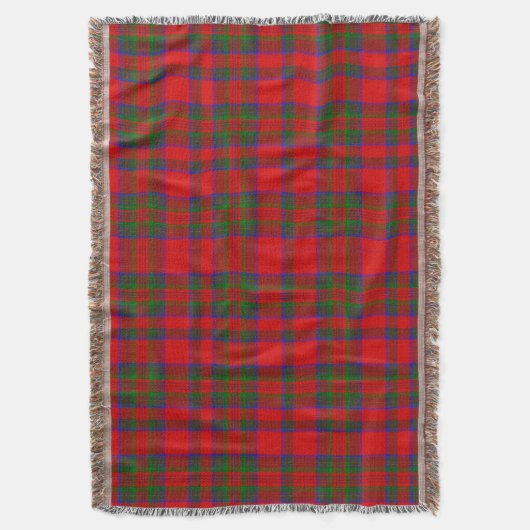 Red Plaid Tartan Deken (Voorkant Verticaal)