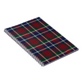 Red Plaid Tartan Journal – Classic Cozy Pattern Notitieboek (Rechterzijde)