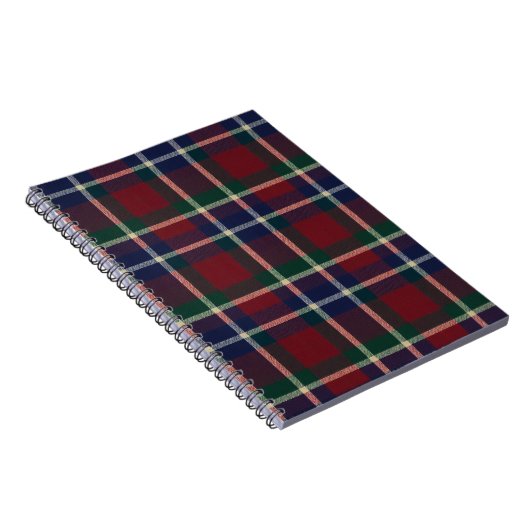 Red Plaid Tartan Journal – Classic Cozy Pattern Notitieboek (Rechterzijde)
