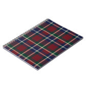 Red Plaid Tartan Journal – Classic Cozy Pattern Notitieboek (Linkerzijde)