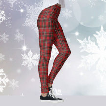 Red Plaid Tartan Yoga Kerstvakantie Hardlopen