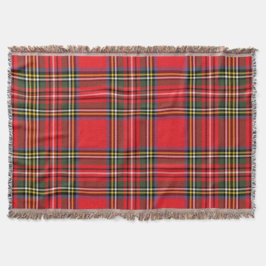 Red Plaid Throw Blanket - Gifts  Deken (Voorkant)