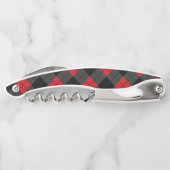 Red Plaid Waiter's Kurkentrekker (Achterkant)