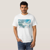 Red Plane in the sky ART T-shirt (Voorkant volledig)