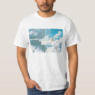 Red Plane in the sky ART T-shirt