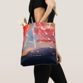 Red Planet, Abstract Art  Tote Bag (Dichtbij)