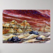 Red Planet Art afdrukken Poster (Voorkant)