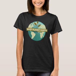 Red Planet Earth Funny Environmentalist Ecology E T-shirt