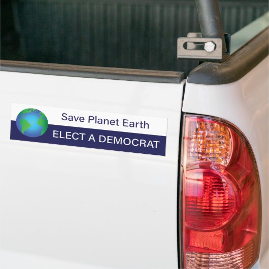 Red Planet Earth; kies een democraat Bumpersticker (Op Truck)