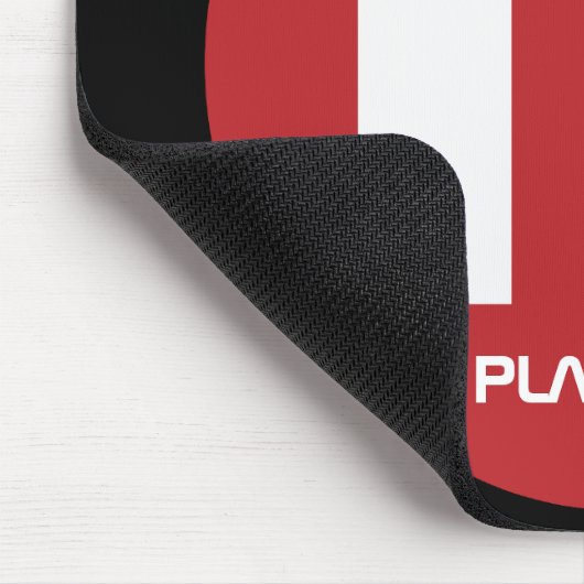 Red Planet Glass Mousepad Muismat (Hoek)