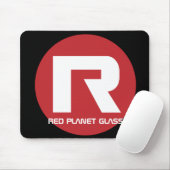 Red Planet Glass Mousepad Muismat (Met muis)