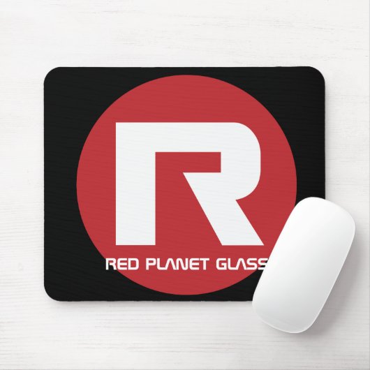 Red Planet Glass Mousepad Muismat (Met muis)