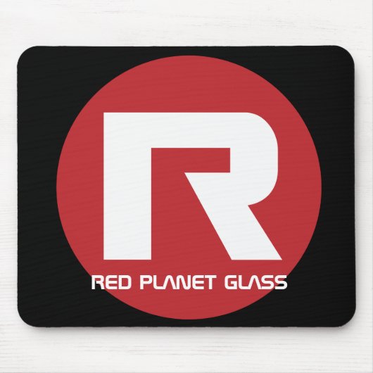 Red Planet Glass Mousepad Muismat (Voorkant)